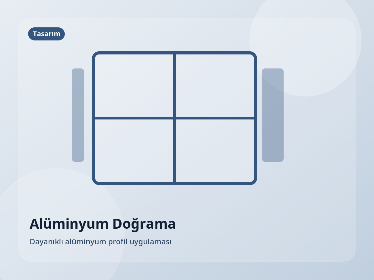 Dayanıklı alüminyum profil uygulaması