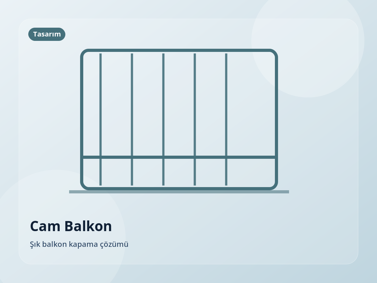 Şık balkon kapama çözümü