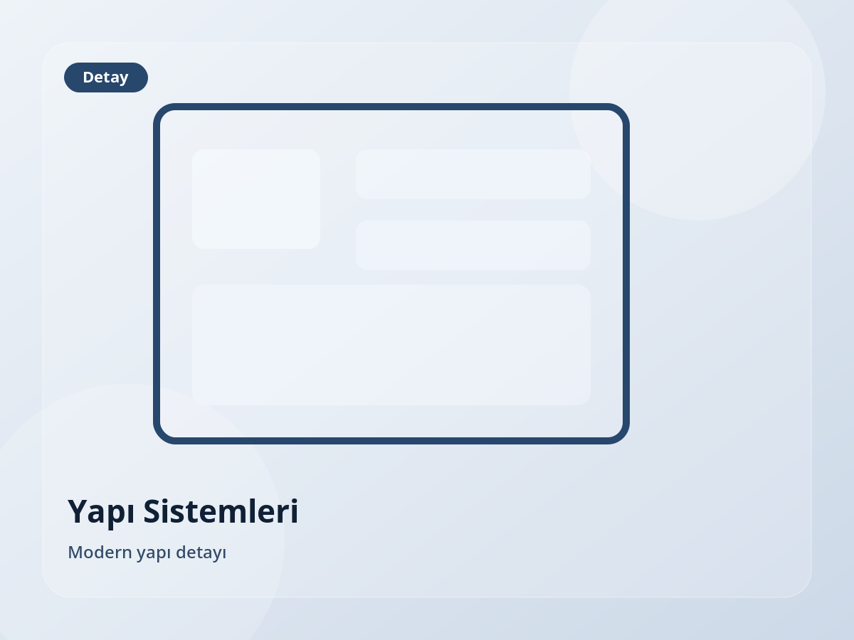 Alüminyum doğrama ve cam sistem uygulaması