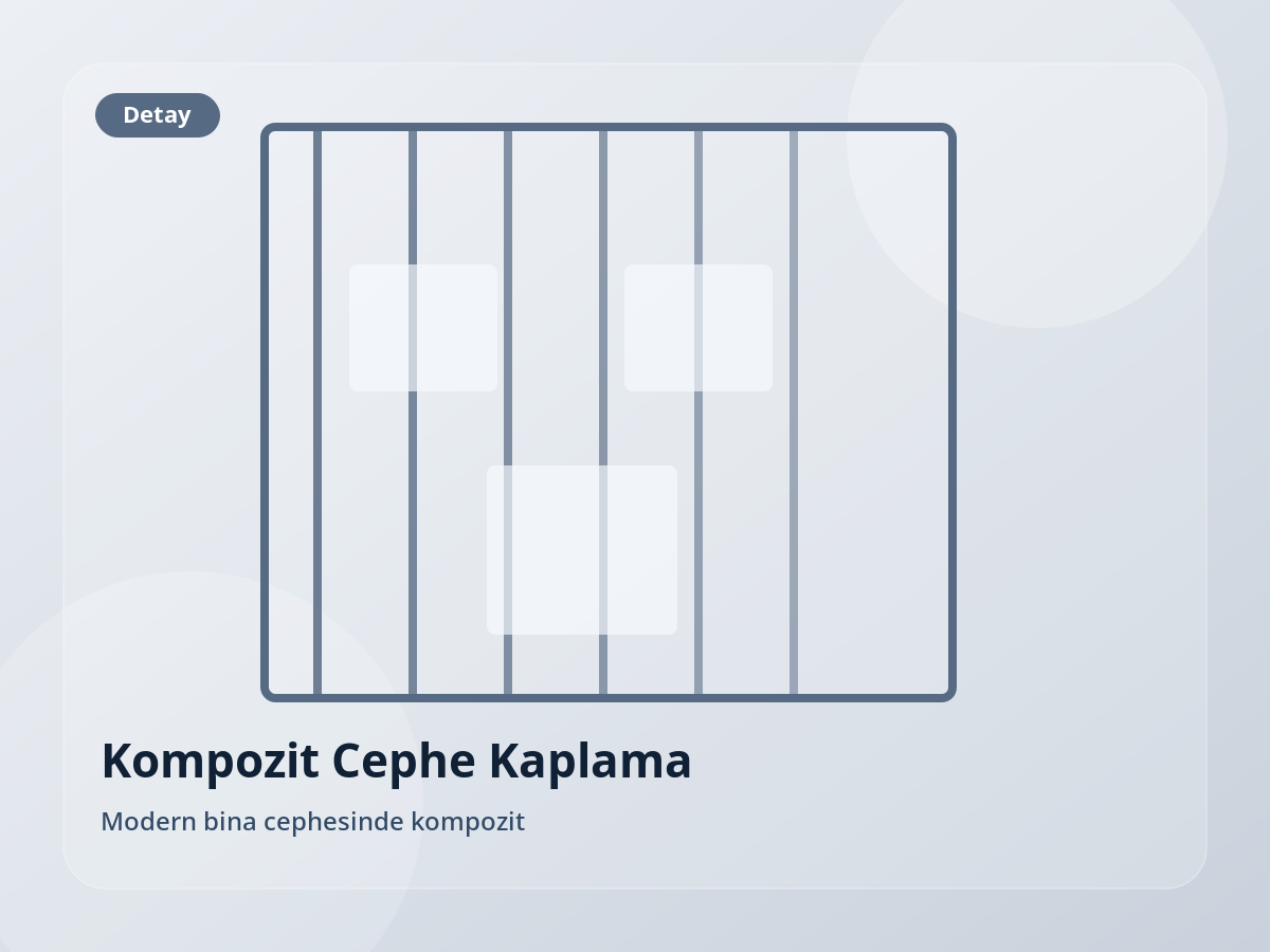 Modern bina cephesinde kompozit