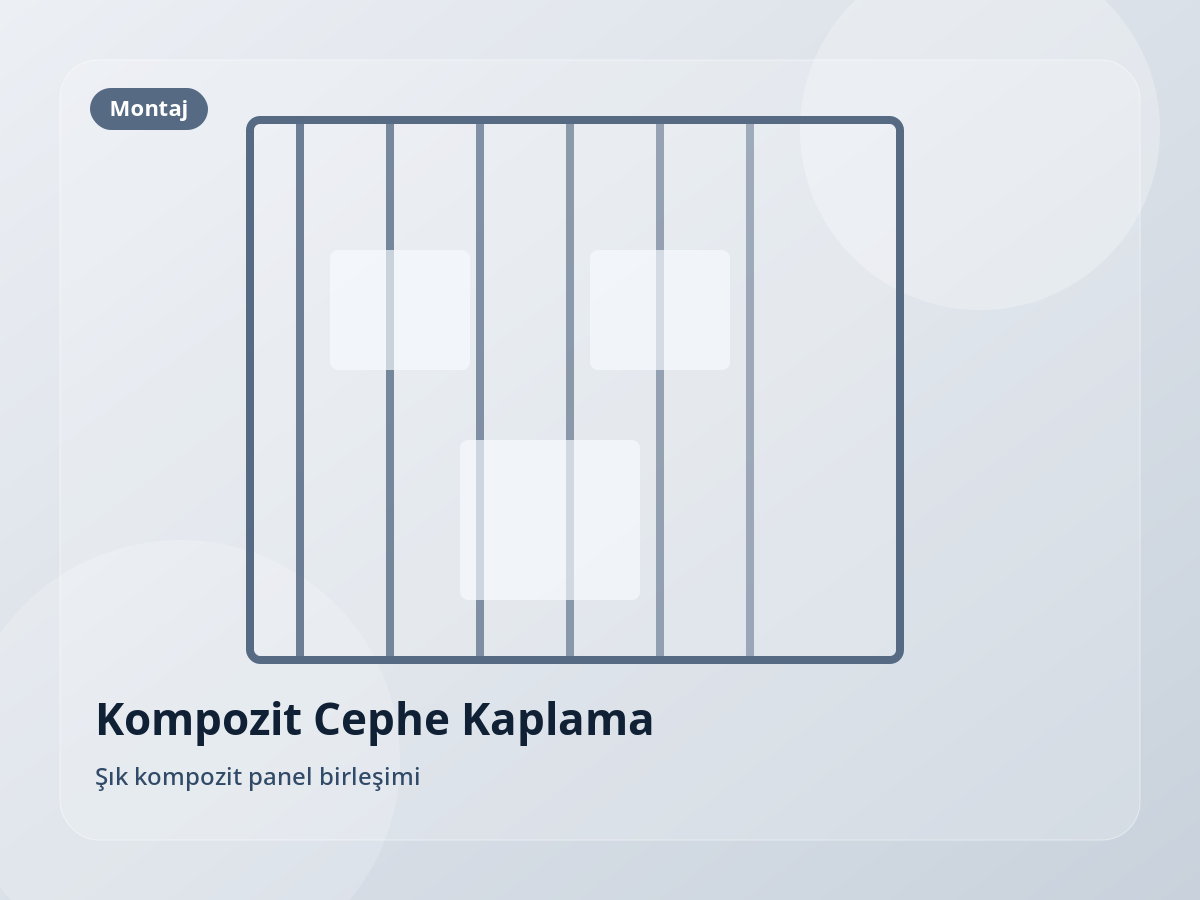 Şık kompozit panel birleşimi
